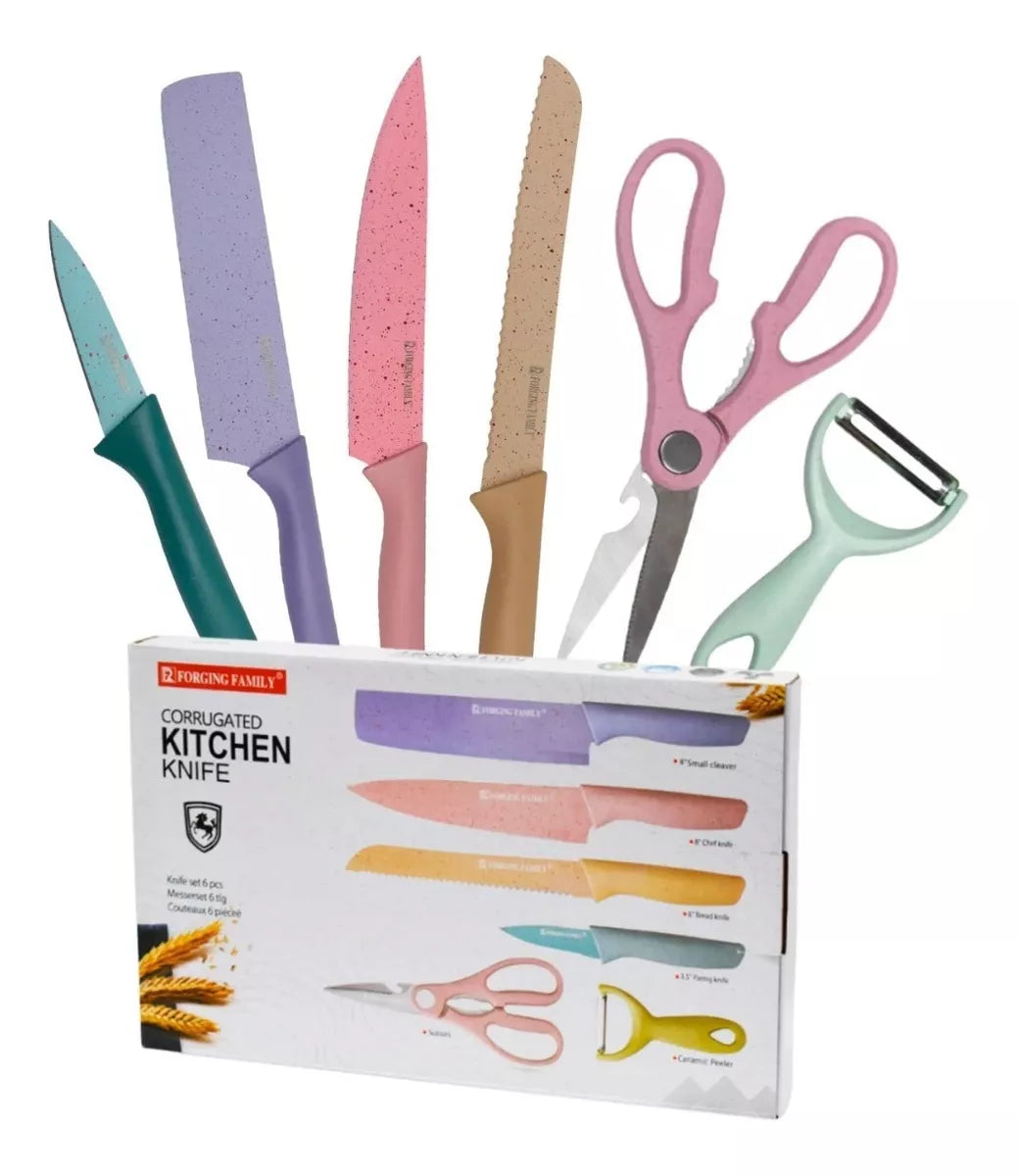 Set De Cuchillos Pastel Caja Deslizable