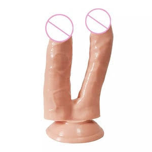 Dildo Doble Cabeza Con Chupon